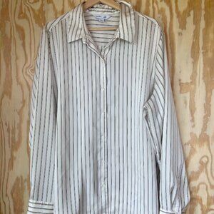 Old Navy Striped Button Down Shirt – Size XXL Tall, Long Sleeve